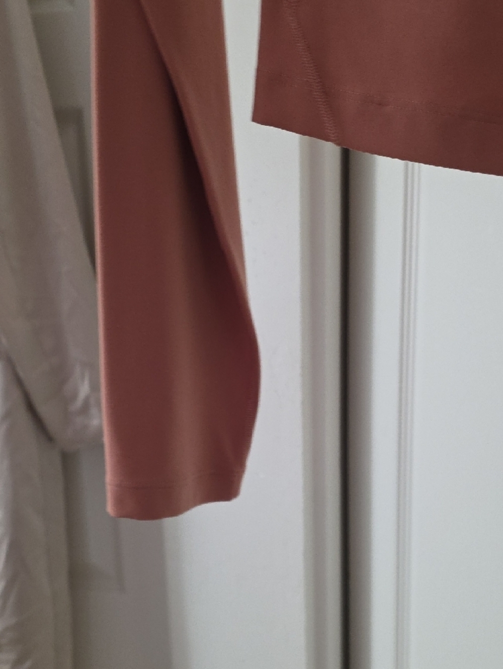 lululemon athletica V-Neck Long Sleeve Crop Top - Dusty Rose Blush - Picture 8 of 11